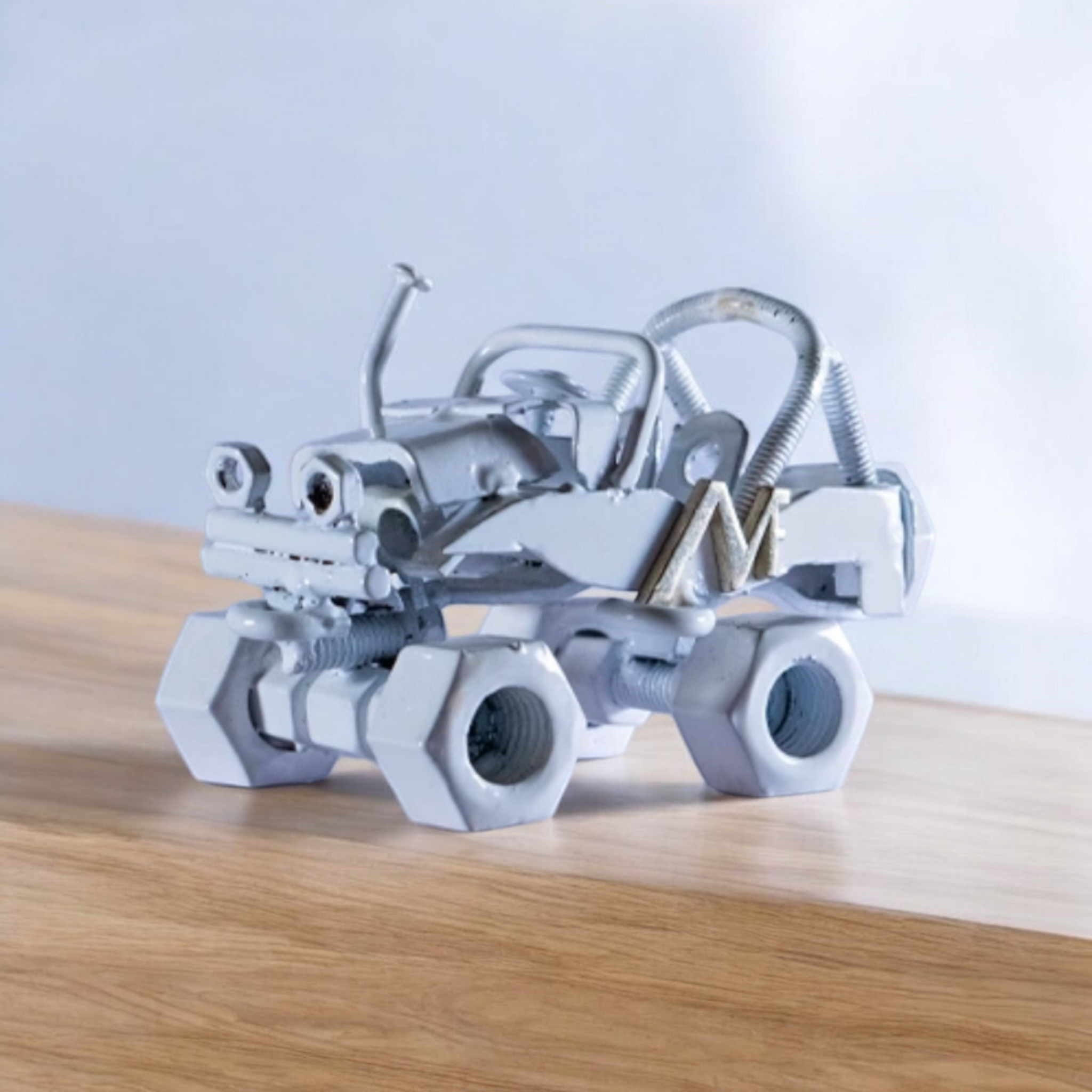 Recycled Auto Parts Rustic Jeep Sculpture, “Rustic Jeep”