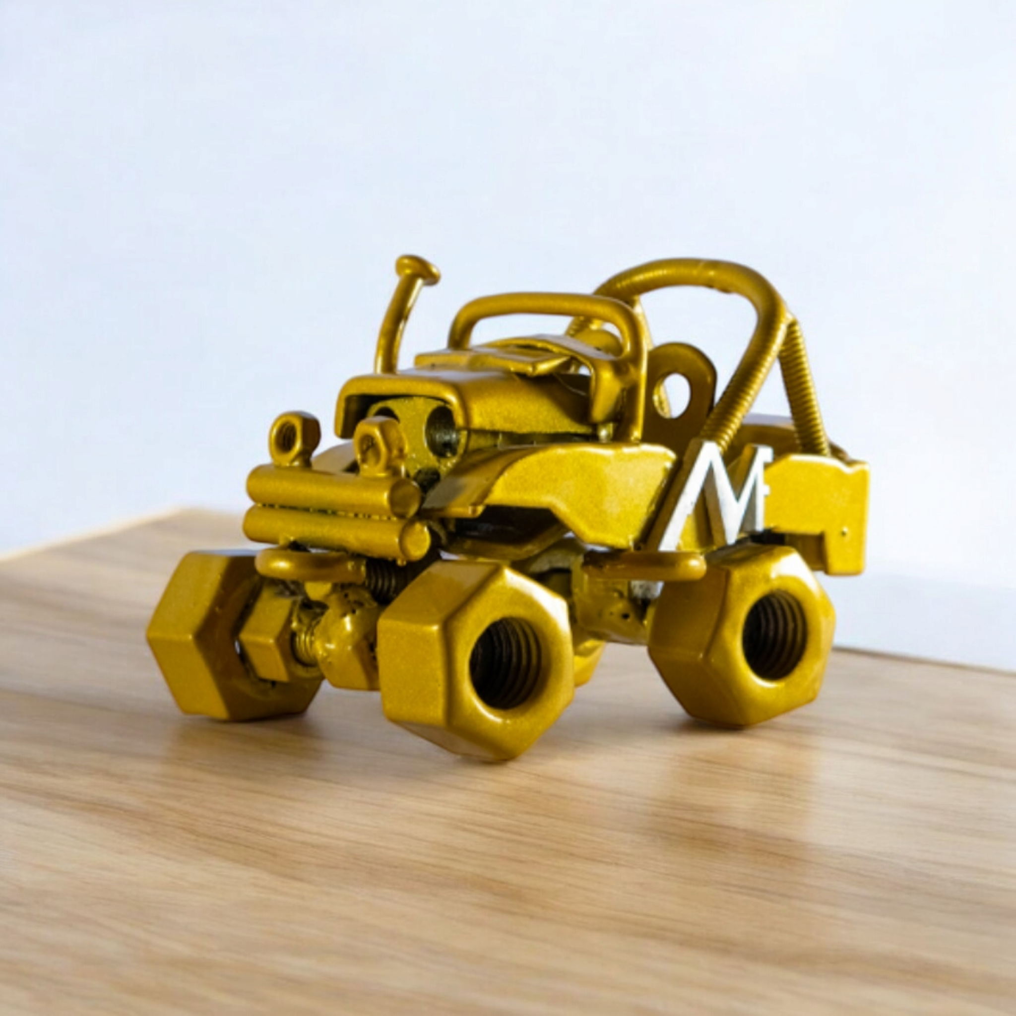 Recycled Auto Parts Rustic Jeep Sculpture, “Rustic Jeep”