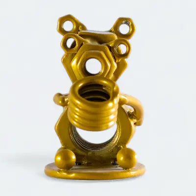 Bear Pen Holder Inspired Recycled Metal Art Sculpture