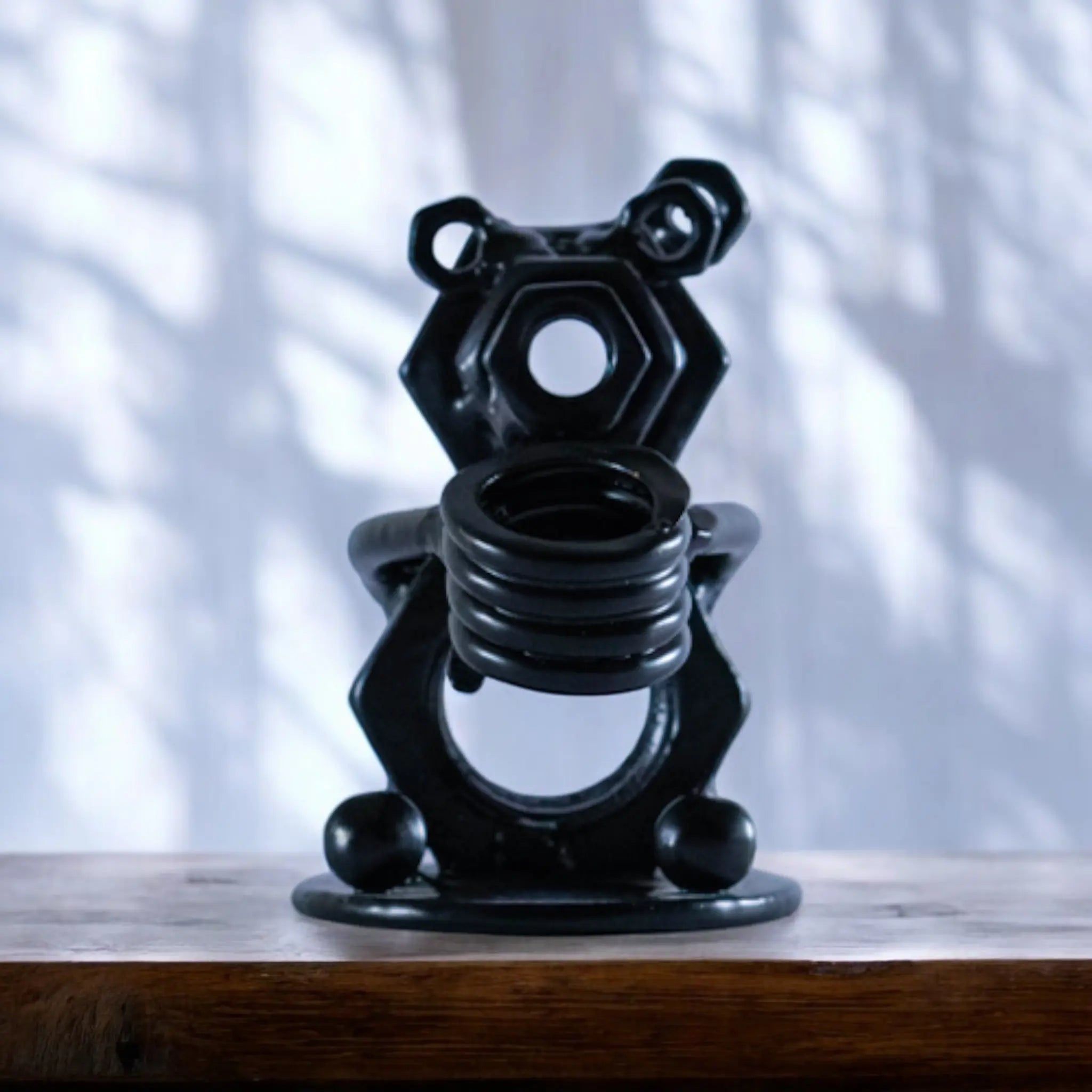 Bear Pen Holder Inspired Recycled Metal Art Sculpture