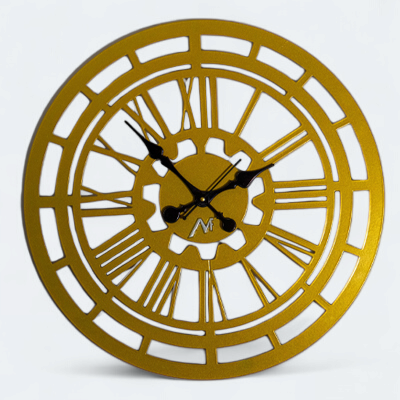 Metal Wall Clock – Sturdy Iron Sheet – Wall Decoration for Living Room – Medieval Home Decor