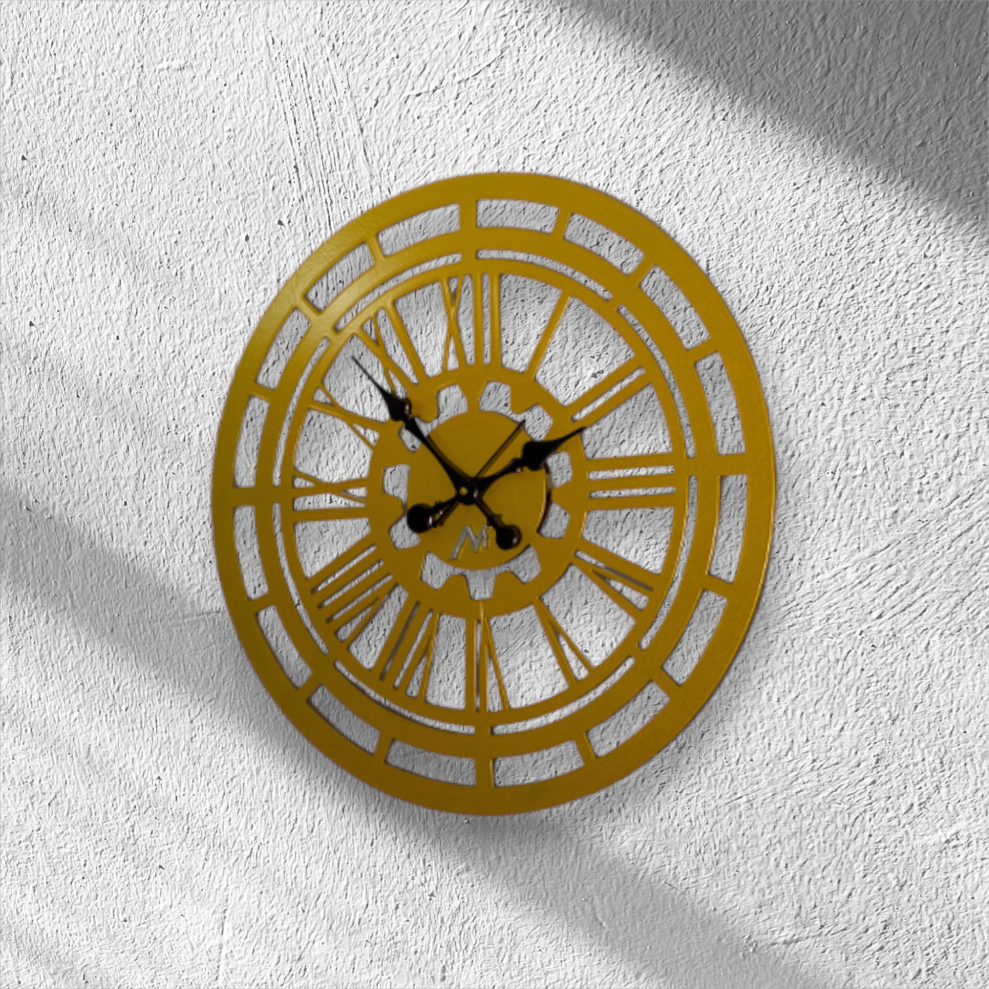 Metal Wall Clock – Sturdy Iron Sheet – Wall Decoration for Living Room – Medieval Home Decor