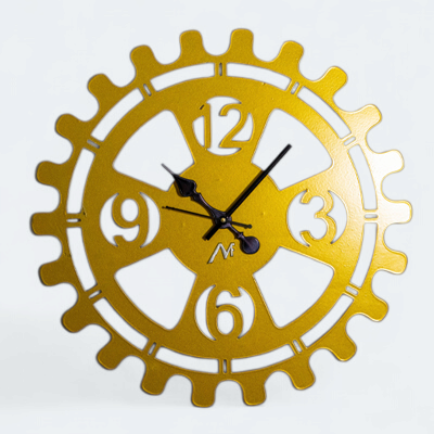 Metal Wall Clock – Sturdy Iron Sheet – Wall Decoration for Living Room – Medieval Home Decor