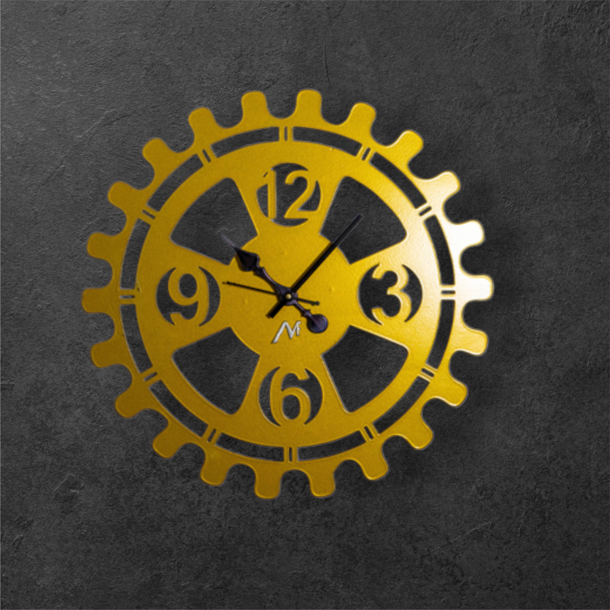 Metal Wall Clock – Sturdy Iron Sheet – Wall Decoration for Living Room – Medieval Home Decor