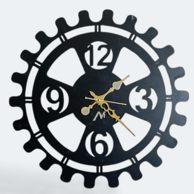 Metal Wall Clock – Sturdy Iron Sheet – Wall Decoration for Living Room – Medieval Home Decor