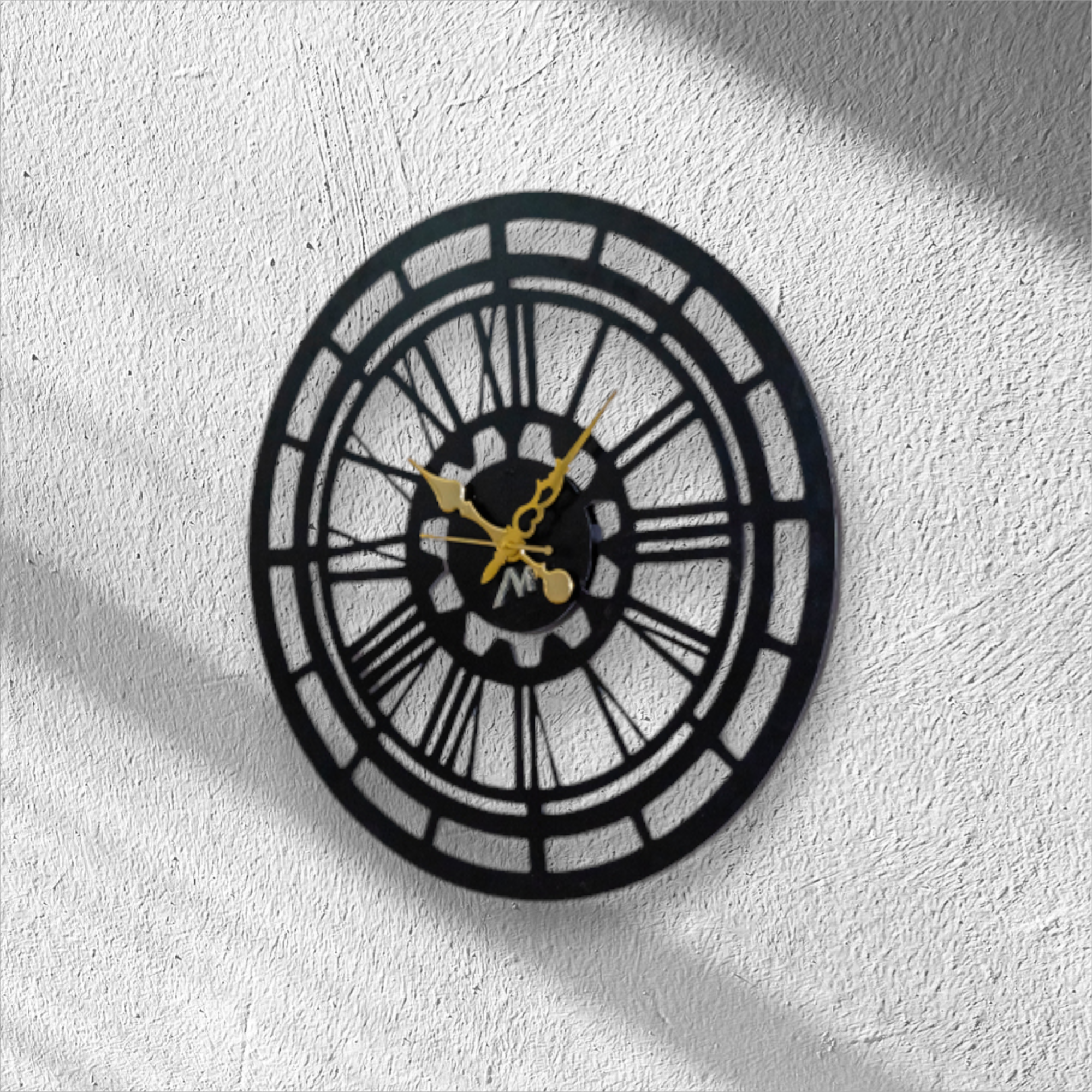 Metal Wall Clock – Sturdy Iron Sheet – Wall Decoration for Living Room – Medieval Home Decor