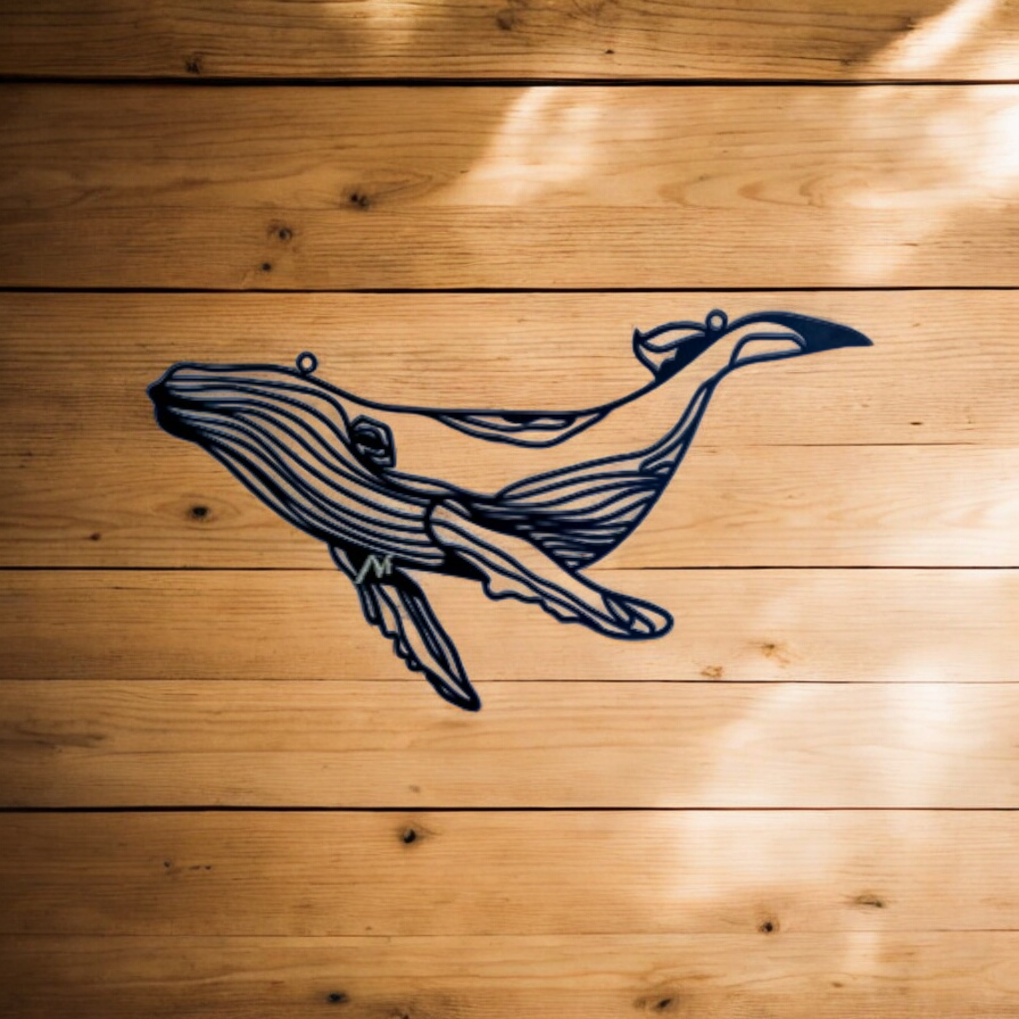 Whale Metal Wall Art, Large Blue Whale Wall Decor, Ocean Themed Modern Design Art,Nautical Decor,Unique Home Decor,Living Room Wall Art Gift