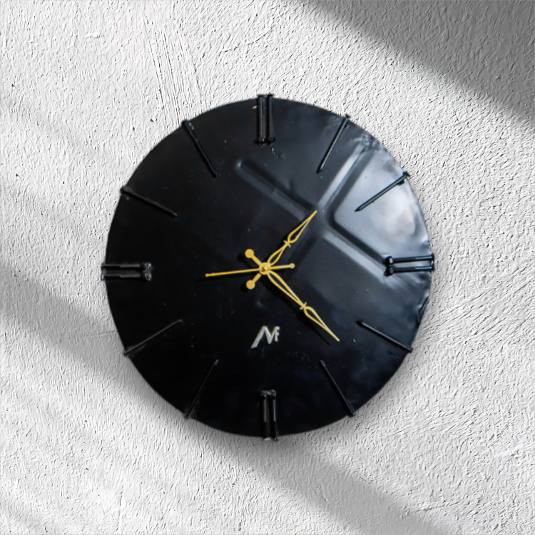 Metal Wall Mini Clock – Sturdy Iron Sheet