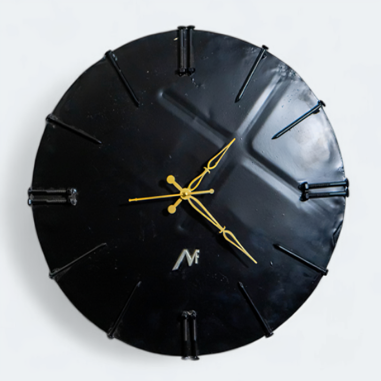 Metal Wall Mini Clock – Sturdy Iron Sheet