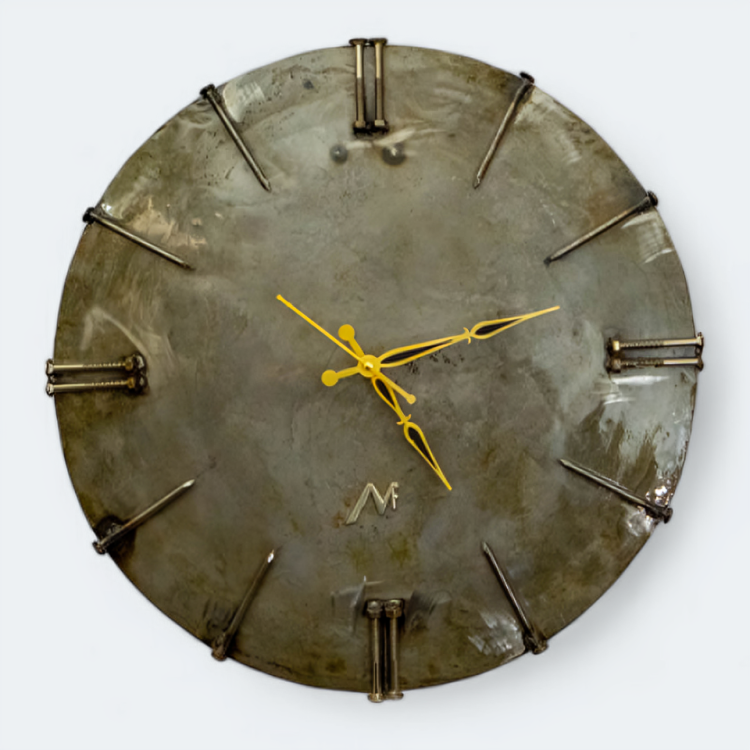 Metal Wall Mini Clock – Sturdy Iron Sheet