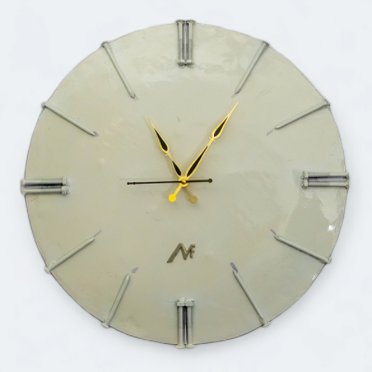 Metal Wall Mini Clock – Sturdy Iron Sheet