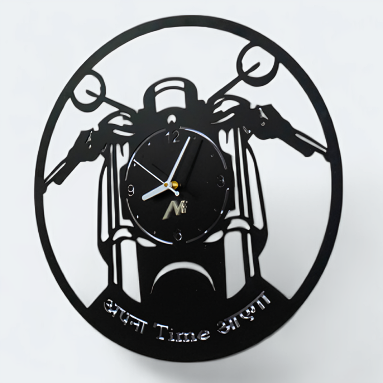 Metal Wall Clock – Sturdy Iron Sheet – Wall Decoration for Living Room – Medieval Home Decor
